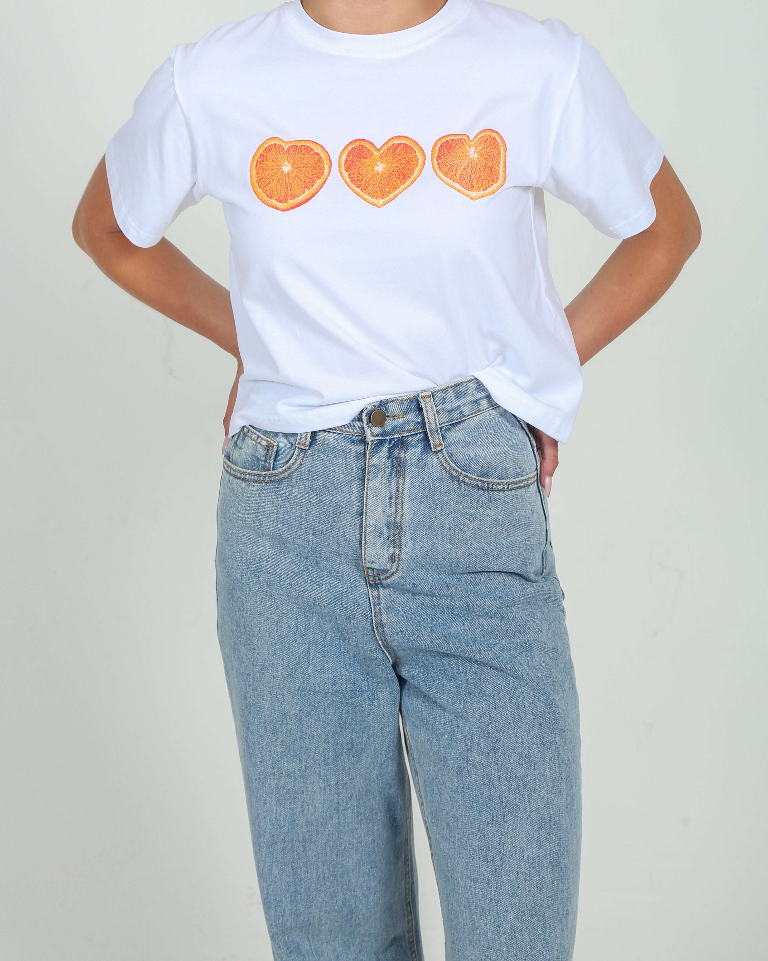 Orange Heart Tee