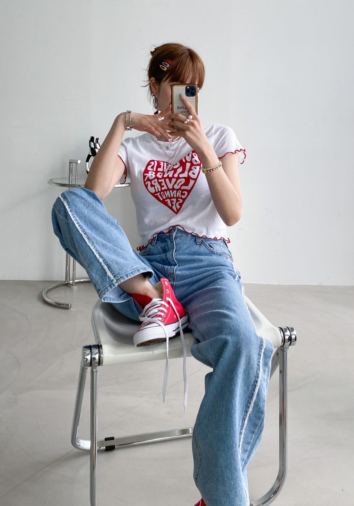 Love Blind Crop Tee