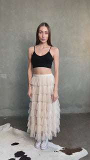 Waterfall Maxi skirt