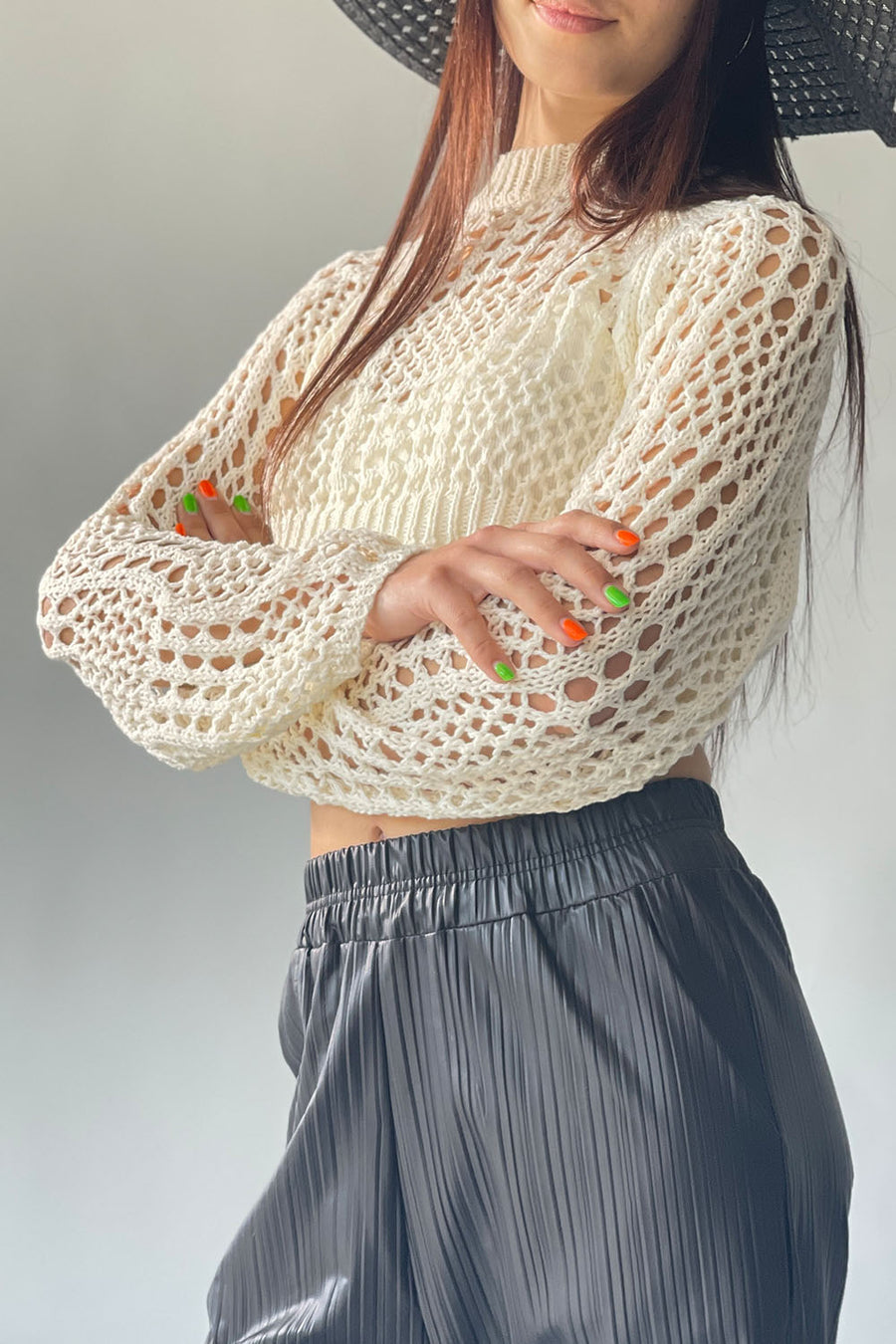 Beach Crop Crochet Top