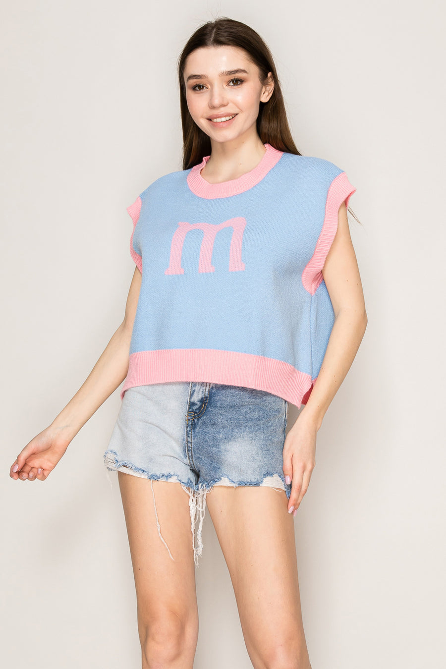 Pop 'M' Knit Vest