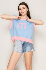 Pop 'M' Knit Vest