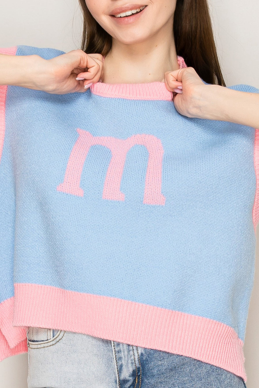 Pop 'M' Knit Vest