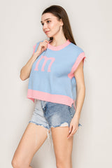 Pop 'M' Knit Vest