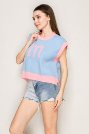 Pop 'M' Knit Vest