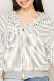 Two-Tone Waffle Hoodie