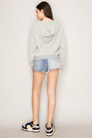 Two-Tone Waffle Hoodie