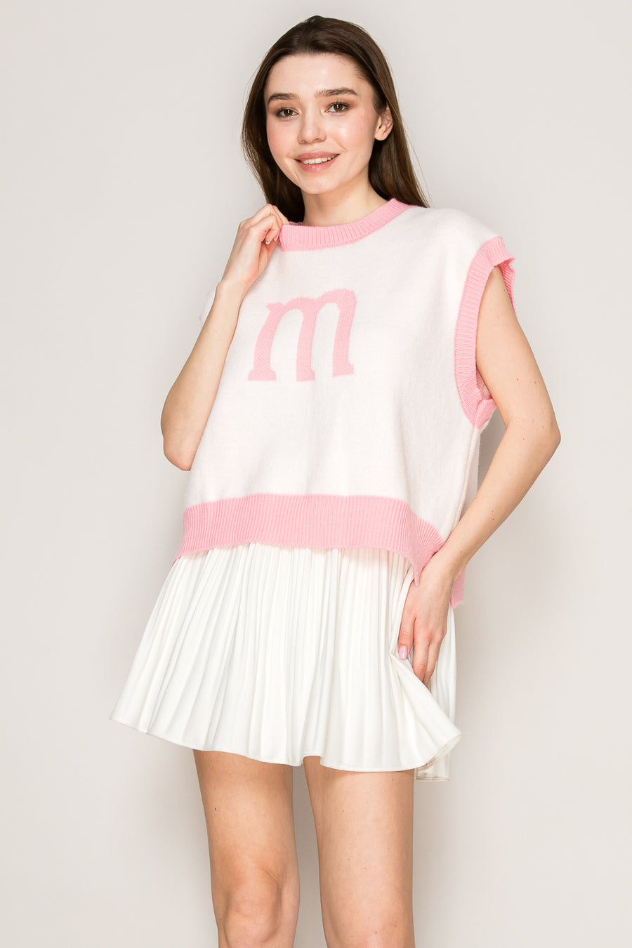 Pop 'M' Knit Vest