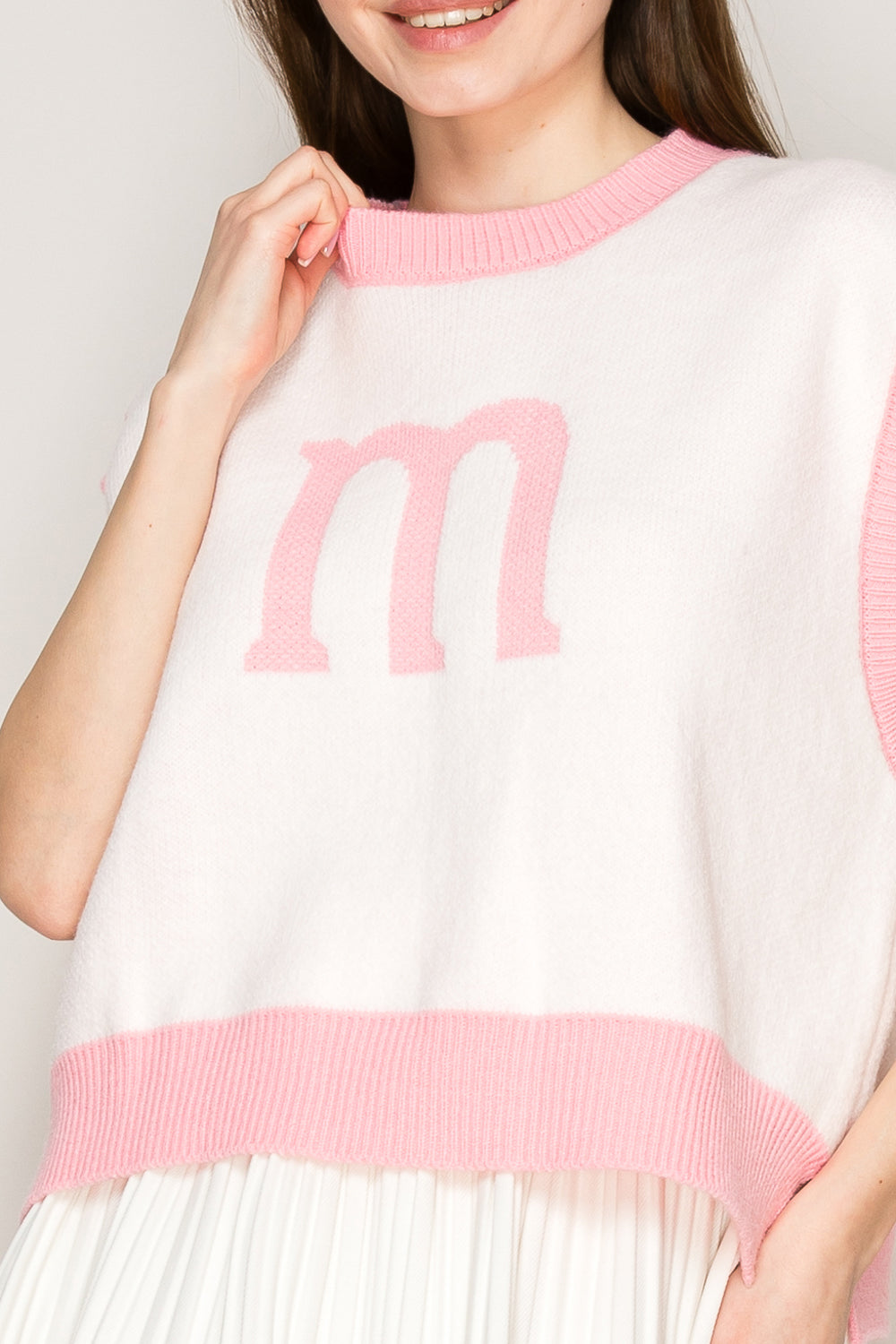 Pop 'M' Knit Vest