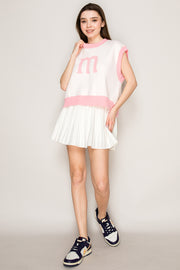 Pop 'M' Knit Vest
