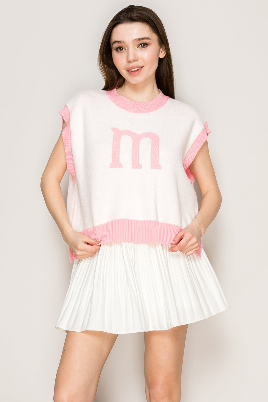 Pop 'M' Knit Vest