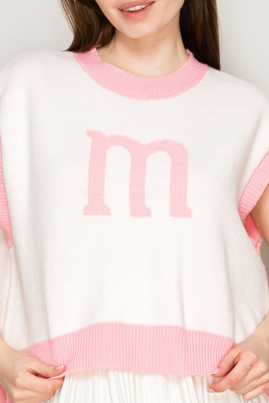 Pop 'M' Knit Vest