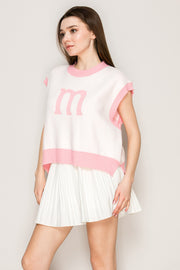 Pop 'M' Knit Vest