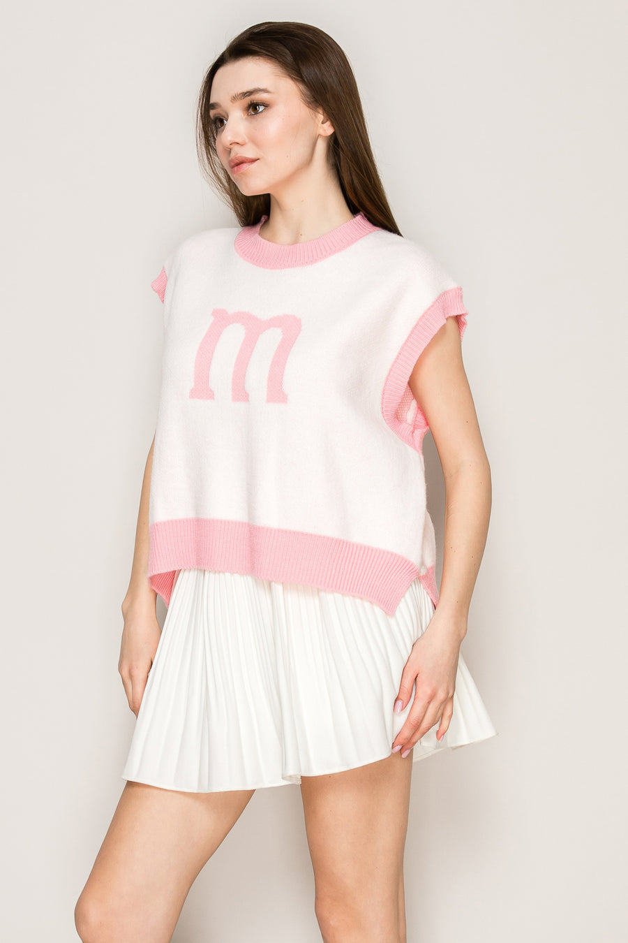 Pop 'M' Knit Vest