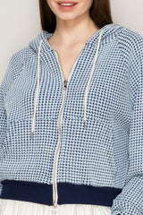 Two-Tone Waffle Hoodie