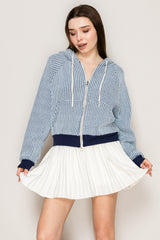 Two-Tone Waffle Hoodie