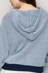 Two-Tone Waffle Hoodie