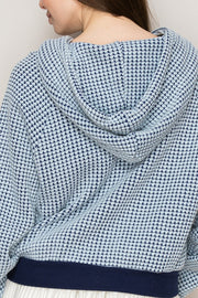 Two-Tone Waffle Hoodie