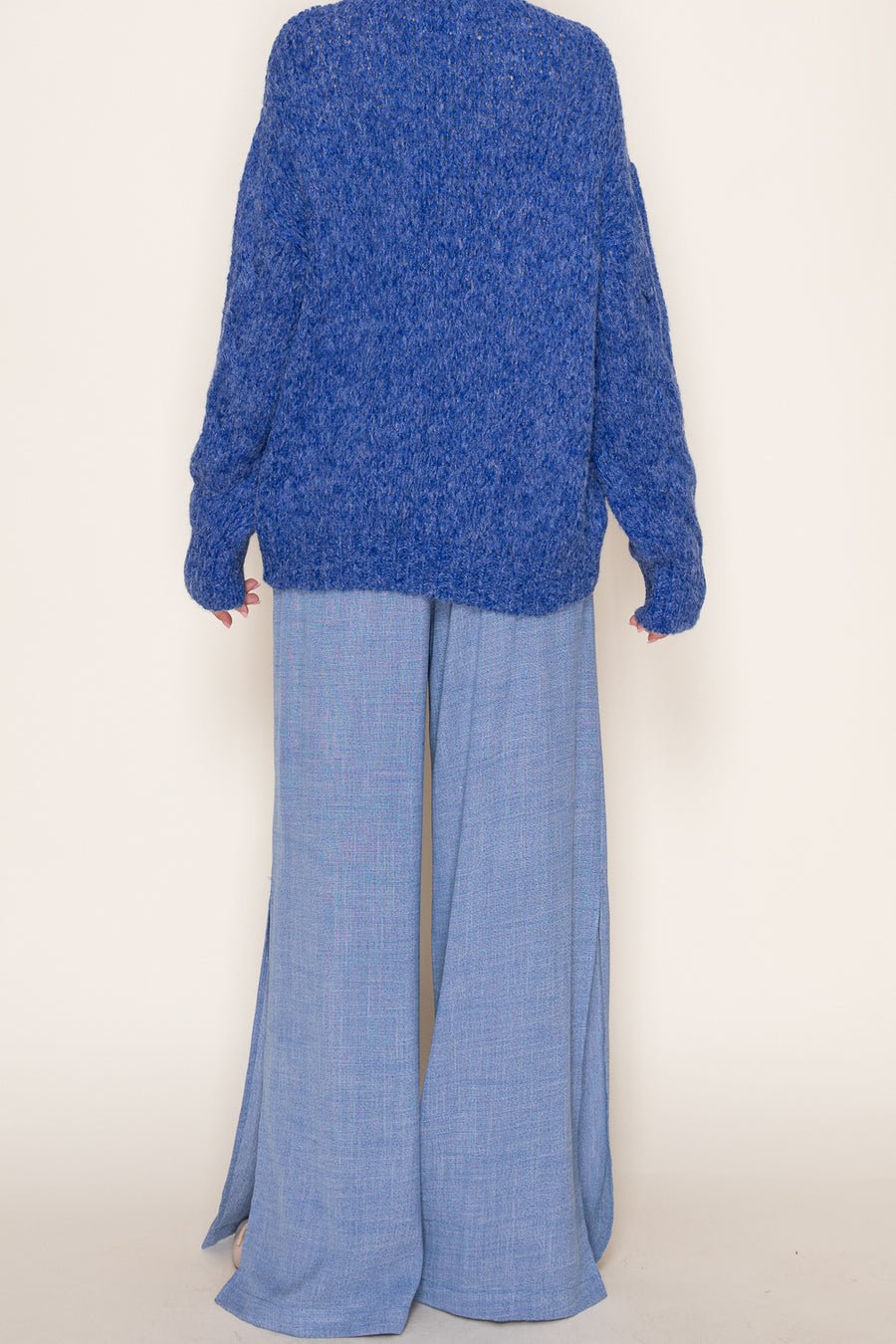 Vivid Cable V-Neck Sweater