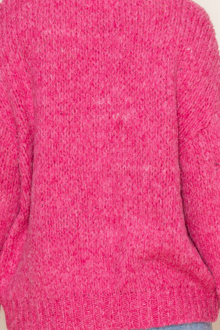 Vivid Cable V-Neck Sweater