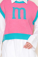 Pop 'M' Knit Vest