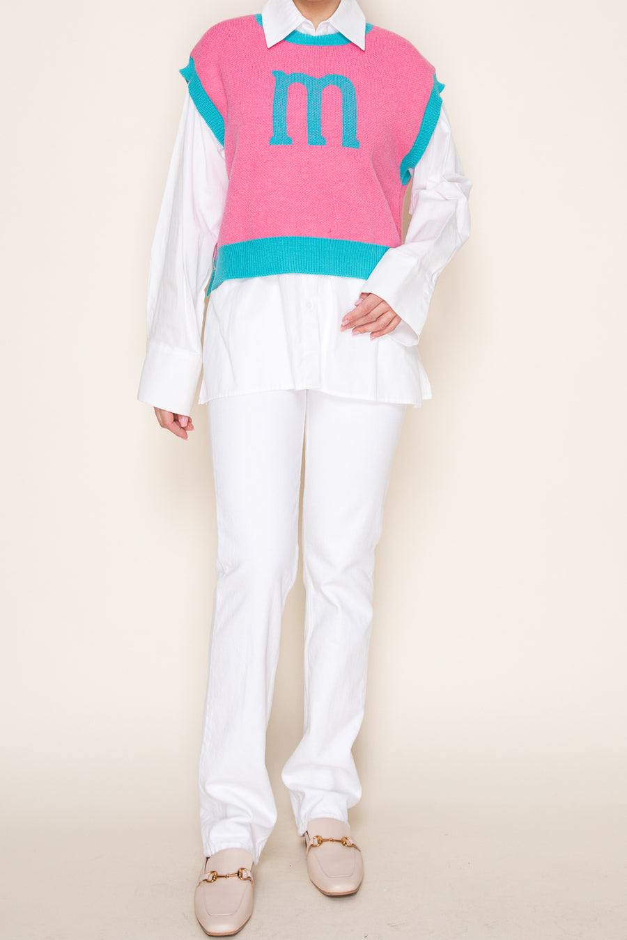 Pop 'M' Knit Vest