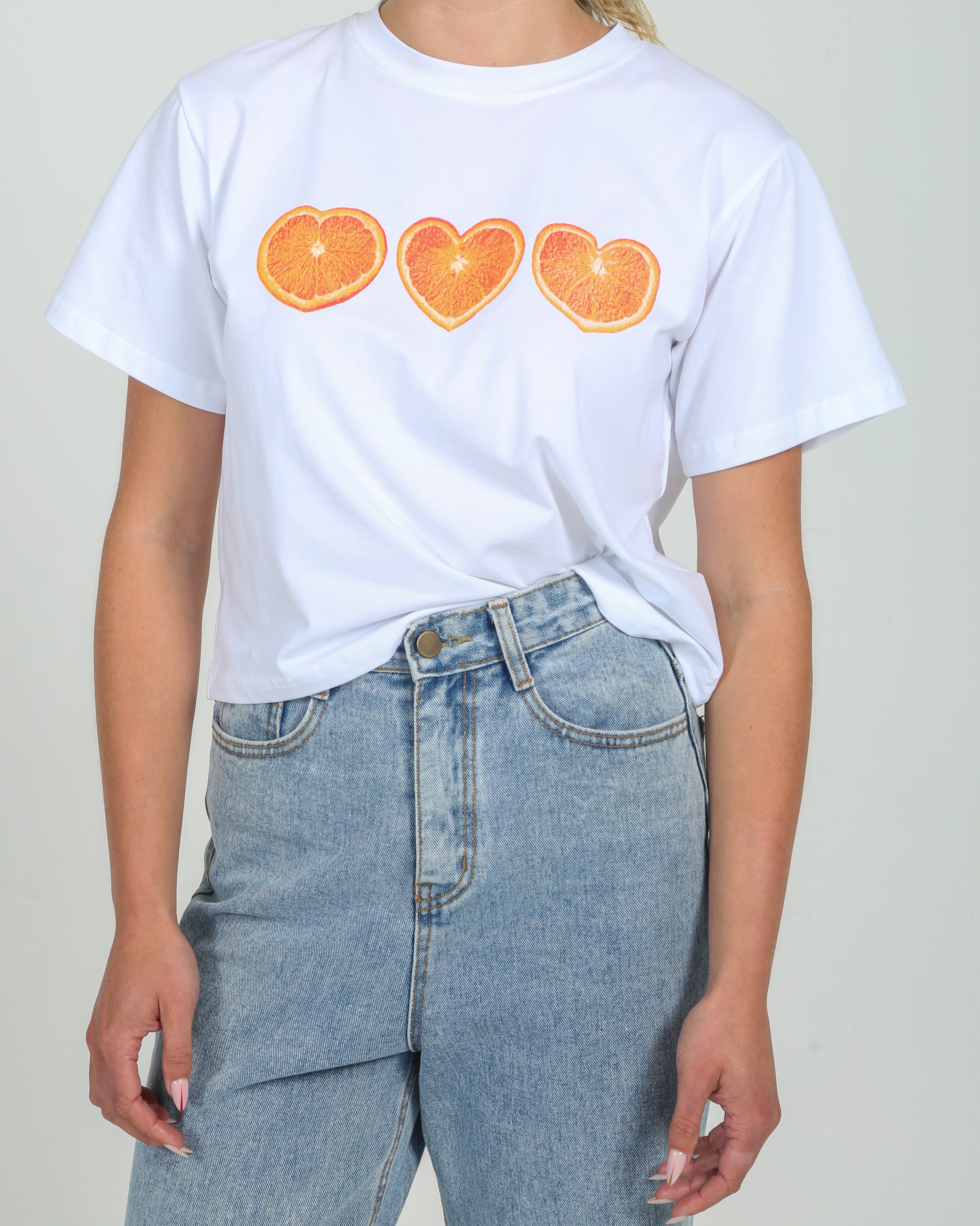 Orange Heart Tee