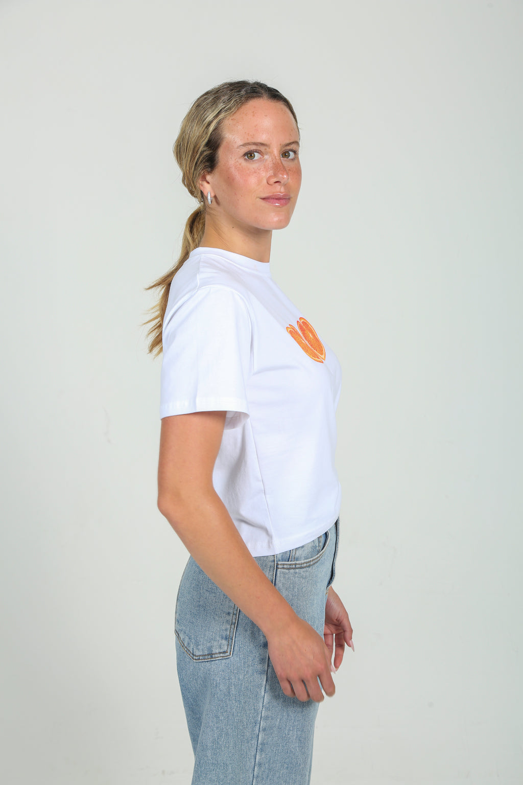 Orange Heart Tee