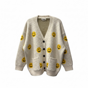 Mini Smile Face Cardigan