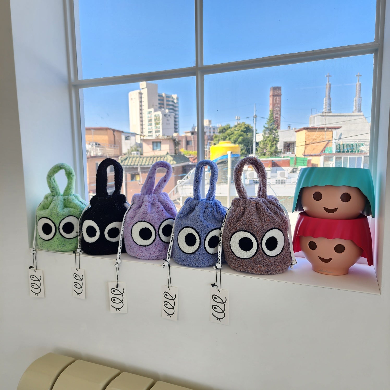 Candy Eye Fuzzy Bag by MAKOMAKI KOREA