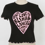 Love Blind Crop Tee