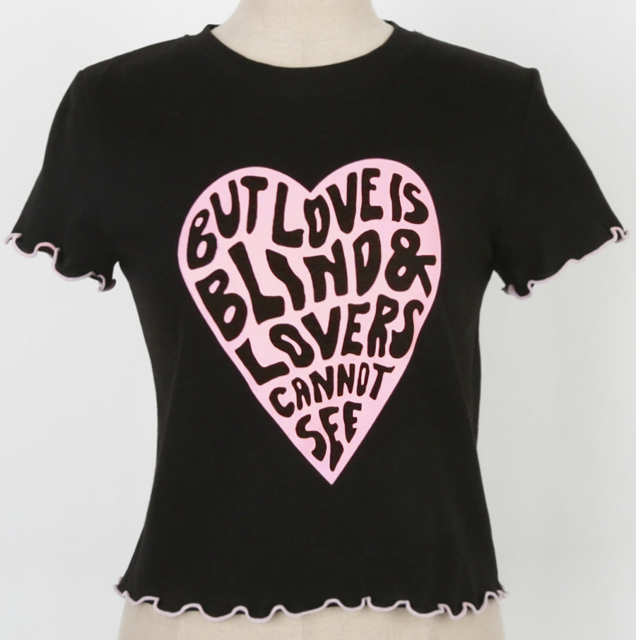 Love Blind Crop Tee