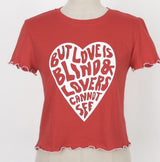Love Blind Crop Tee