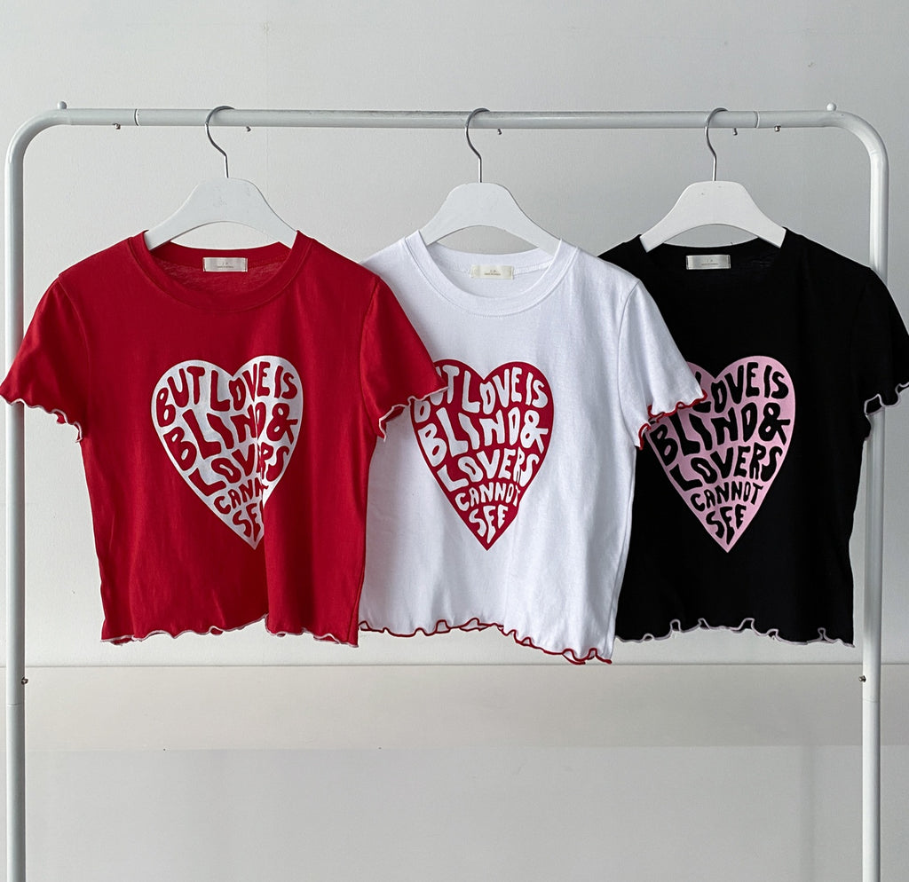 Love Blind Crop Tee