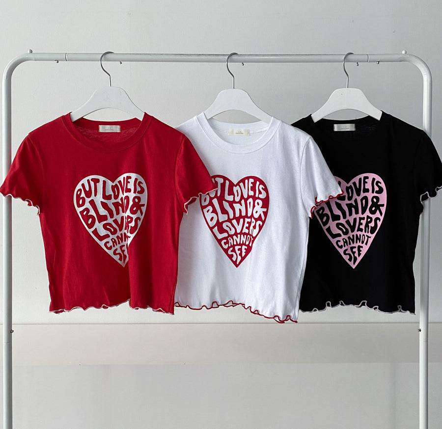 Love Blind Crop Tee