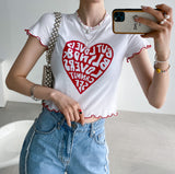 Love Blind Crop Tee