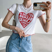 Love Blind Crop Tee