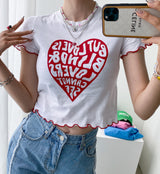 Love Blind Crop Tee