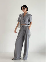 City Line Wrap Blazer Set