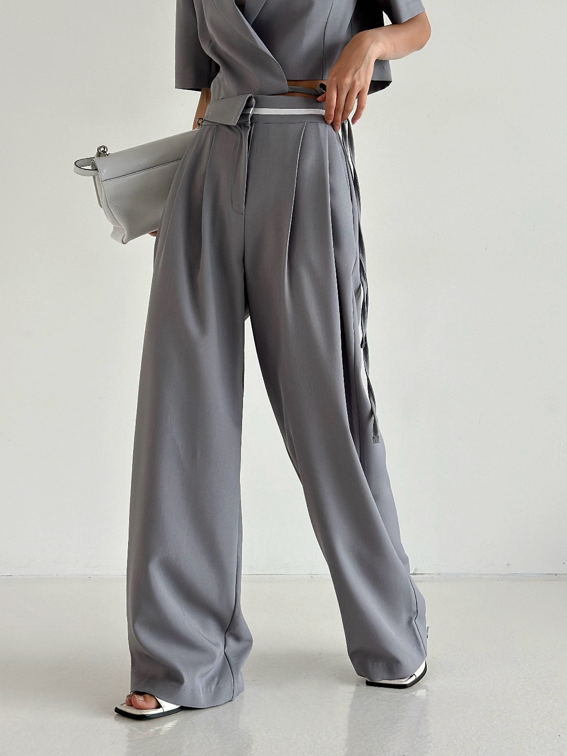 City Line Wrap Blazer Set