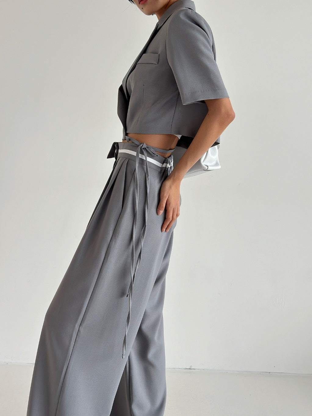 City Line Wrap Blazer Set