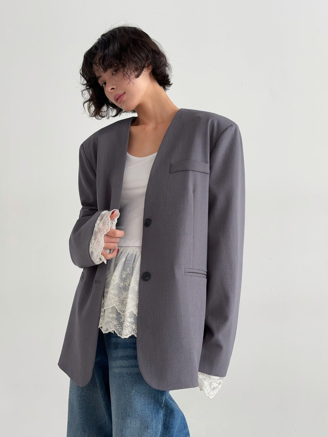 Modern Muse Lace Blazer