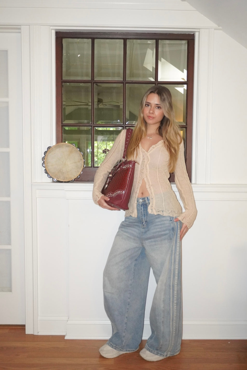 Romantic Sheer Cable Cardigan