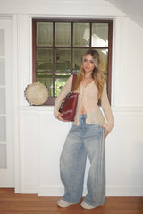 Romantic Sheer Cable Cardigan