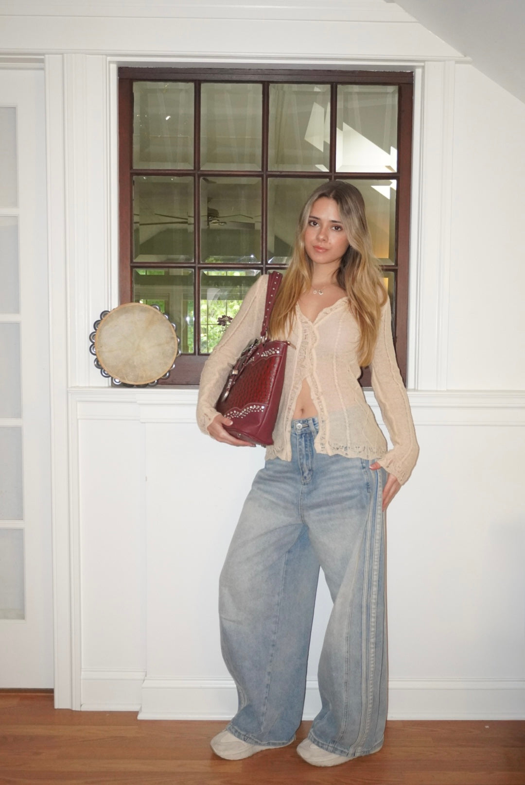 Romantic Sheer Cable Cardigan