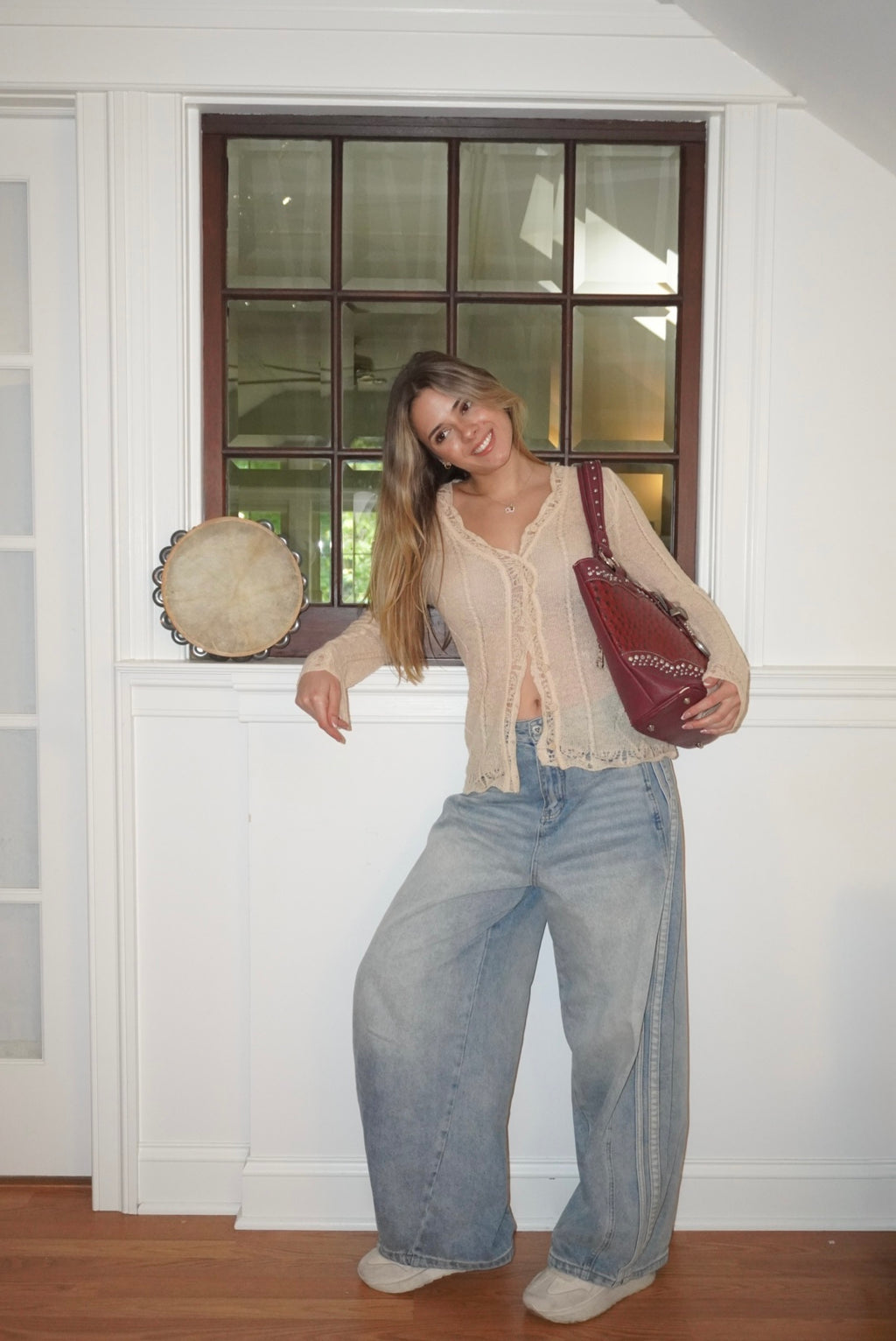 Romantic Sheer Cable Cardigan