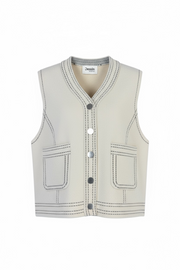 Stitchline Velvet Vest
