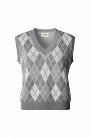 Checkmate Argyle Knit Vest