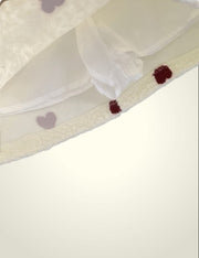 Heart Sherpa Mini Skirt