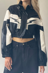 Flash Biker Crop Jacket